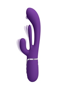 Image du Vibrateur Lapin Shania de Pretty Love en Violet Foncé
