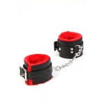 Menottes en fausse fourrure verrouillables SPAZM noires