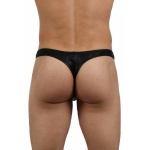 String Wetlook Pour Homme en noir