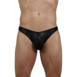 String Wetlook Pour Homme en noir