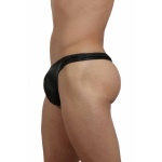 String Wetlook Pour Homme en noir