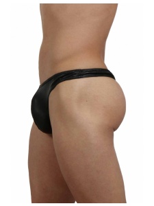 String Wetlook Pour Homme en noir