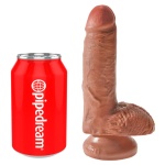 Image du gode réaliste King Cock de 7 pouces avec balles