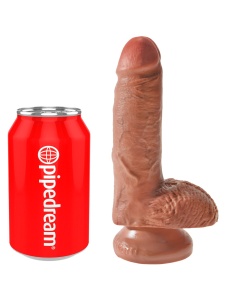 Image du gode réaliste King Cock de 7 pouces avec balles