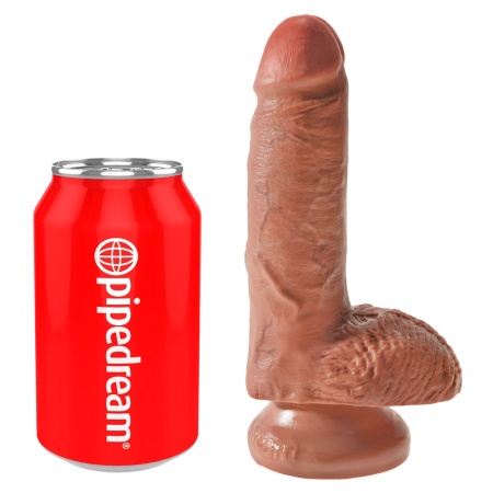 Image du gode réaliste King Cock de 7 pouces avec balles