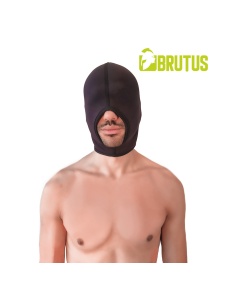 Image de la Cagoule Néoprène BRUTUS pour BDSM en noir