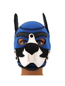 Maschera in neoprene Blue Puppy Hood di Kinky Puppy