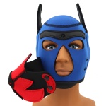 Maschera in neoprene Blue Puppy Hood di Kinky Puppy