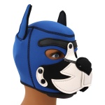 Maschera in neoprene Blue Puppy Hood di Kinky Puppy
