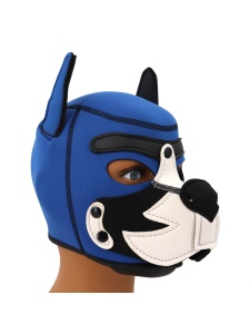 Maschera in neoprene Blue Puppy Hood di Kinky Puppy