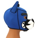 Maschera in neoprene Blue Puppy Hood di Kinky Puppy
