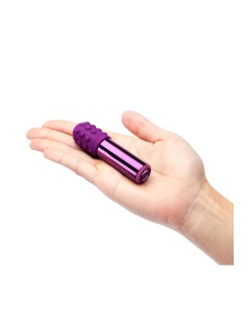 Vibromasseur Rechargeable Bullet Cherry élégant en couleur purple