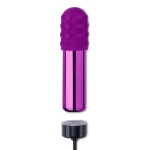 Wiederaufladbarer Vibrator Bullet Cherry elegant in der Farbe purple
