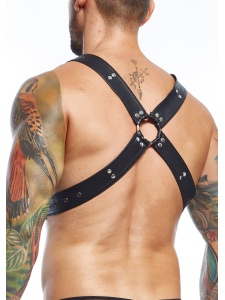 Homme et femme portant l'Harnais DNGEON X de luxe