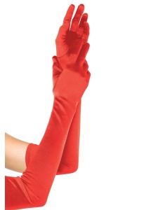 Image montrant des Gants Longs en Satin de Leg Avenue