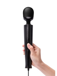 Masseur vibrant ultra-puissant Le Wand DieCast Plug-In en silicone noir