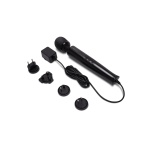 Masseur vibrant ultra-puissant Le Wand DieCast Plug-In en silicone noir