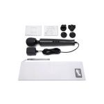 Masseur vibrant ultra-puissant Le Wand DieCast Plug-In en silicone noir