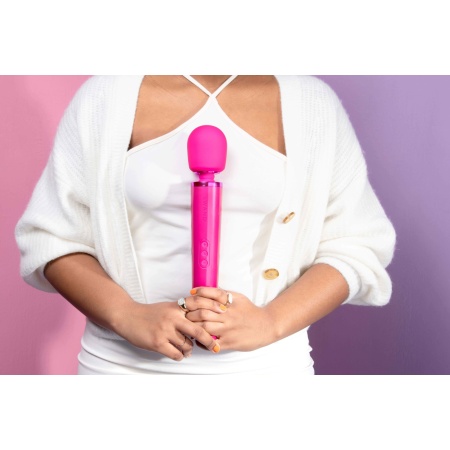 Image du Masseur Rechargeable Le Wand Magenta, vibromasseur puissant