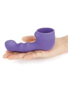 Le Wand Ripple accessory in purple weighted silicone