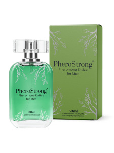 Flacone di Pheromone Parfum Homme su sfondo naturale
