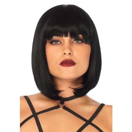 Image de la Perruque Bob courte naturelle de Leg Avenue, un accessoire de costume sensuel