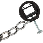Pinces à seins et clitoris en métal avec chaînette