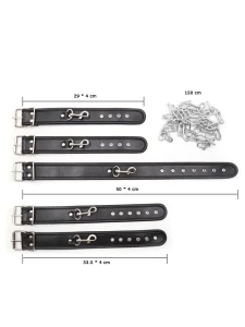 BDSM Neck, Wrist and Ankle Restraint Set