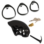 Solid black polycarbonate cages with interchangeable rings