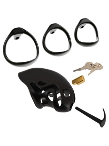 Solid black polycarbonate cages with interchangeable rings