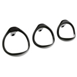 Solid black polycarbonate cages with interchangeable rings