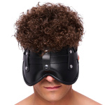 Masque pour les yeux en cuir noir confortable
