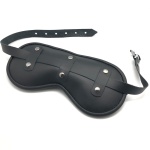 Masque pour les yeux en cuir noir confortable