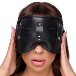 Masque pour les yeux en cuir noir confortable