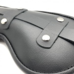 Masque pour les yeux en cuir noir confortable