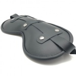 Masque pour les yeux en cuir noir confortable